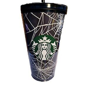 Starbucks Limited Edition 2021 Glow in Dark Grande Spider Web Tumbler Halloween